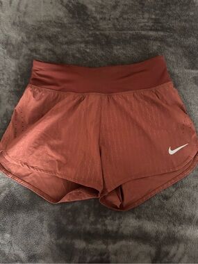 Nike Women’s Rust-Red Athletic Running Shorts